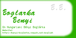 boglarka benyi business card