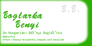 boglarka benyi business card